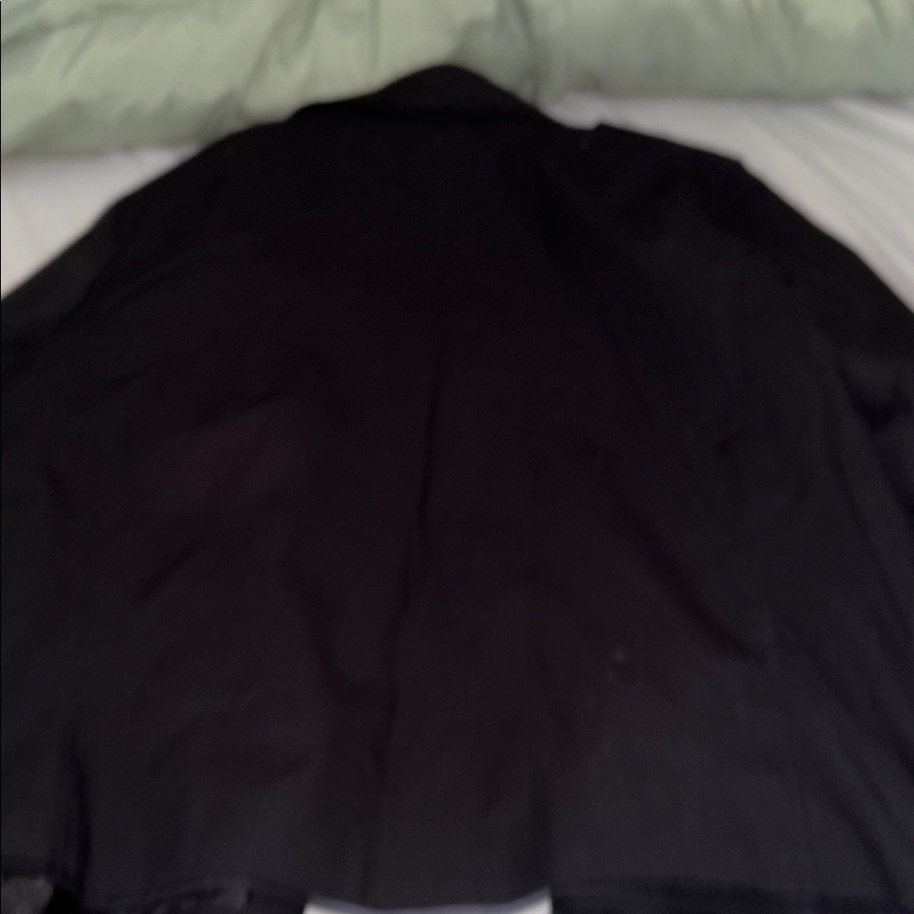 MICHAEL Michael Kors Black waist length Pea Coat with Gold Buttons - Picture 3 of 3
